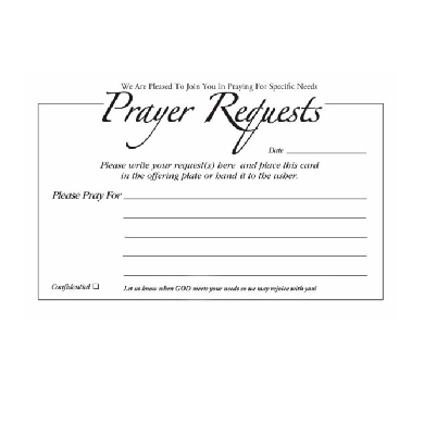 Prayer & Visitor Cards