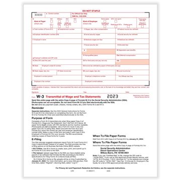 12590: W3 TRANSMITTAL FORM