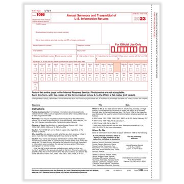 12595: 1096 TRANSMITTAL FORM