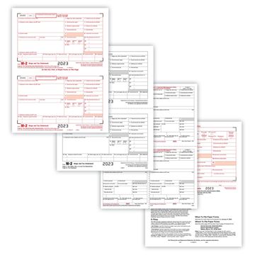 12623: W2 CONDENSED 4UP SIX PART FORM