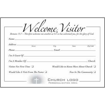 Custom Visitor Cards 100/PK