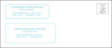 12559-IMP-REORDER: DBL WND ENV 500/BX