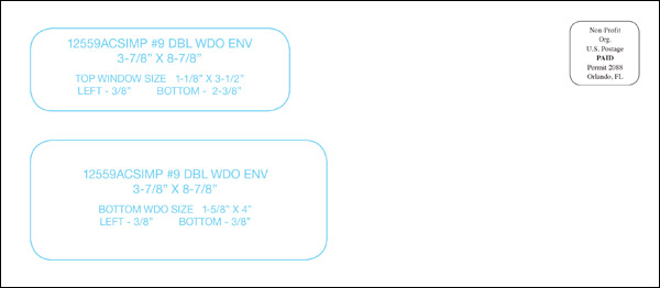 12559-IMP-REORDER: DBL WND ENV 500/BX