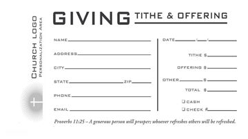 ACS TITHING & OFFERING ENVELOPES-CUSTOM IMPRINT 500/BOX