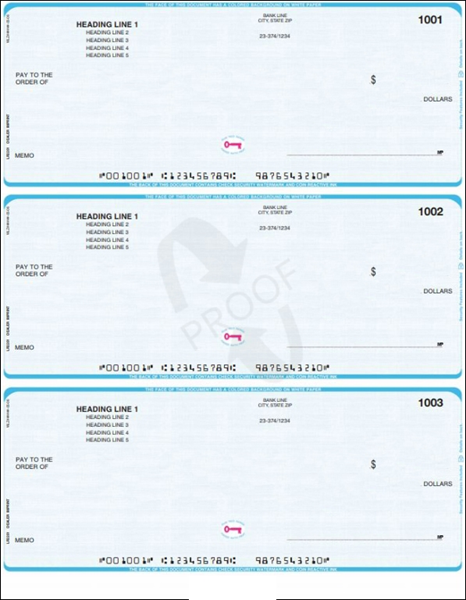 QUICKEN 3-ON-A PG CK W/LINES 300/BX